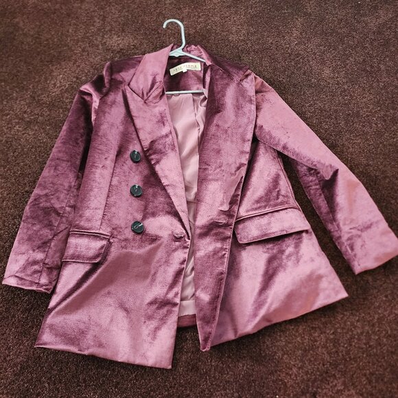 Free People Velvet Blazer - Picture 1 of 6